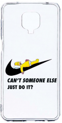 Husa Bestcase comp cu Xiaomi Redmi Note 9S Simpson Just Do It 2MM Soft Silicon prot cam T 751 