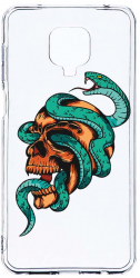 Husa Bestcase comp cu Xiaomi Redmi Note 9S Skull 2MM Soft Silicon prot cam T 831 