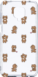 Husa Bestcase comp cu Xiaomi Redmi Note 9 Pro / Redmi Note 9 Pro Max Teddy Bear Pattern 2MM Soft Silicon prot cam T 970 