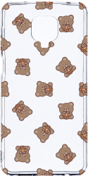 Husa Bestcase comp cu Xiaomi Redmi Note 9 Pro / Redmi Note 9 Pro Max Teddy Bear Pattern 2MM Soft Silicon prot cam T 974 