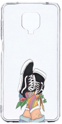 Husa Bestcase comp cu Xiaomi Redmi Note 9S Vans - Gym Shoes 2MM Soft Silicon prot cam T 600 