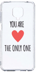 Husa Bestcase comp cu Xiaomi Redmi Note 9S You Are The Only One 2MM Soft Silicon prot cam T 114 
