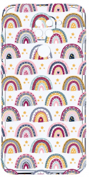 Husa Bestcase comp cu Xiaomi Redmi Note 9 Rainbow Hand Drawn 2MM Soft Silicon prot cam T 839 