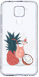 Husa Bestcase comp cu Xiaomi Redmi Note 9 Summer Coktail 2MM Soft Silicon prot cam T 834 