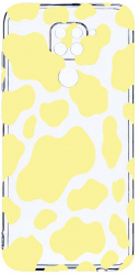 Husa Bestcase comp cu Xiaomi Redmi Note 9 Yellow Cow 2MM Soft Silicon prot cam T 787 