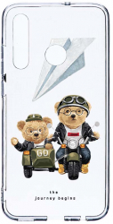 Husa Bestcase Compatibila cu Honor 20 Lite / 10 Lite Teddy On The Road 2MM Soft Silicon prot cam T 932 