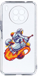 Husa Bestcase Compatibila cu Honor 50 Lite Astronaut 2MM Soft Silicon prot cam T 830