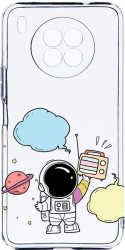 Husa Bestcase Compatibila cu Honor 50 Lite Astronaut 2MM Soft Silicon prot cam T 977 