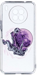 Husa Bestcase Compatibila cu Honor 50 Lite Astronaut Football 2MM Soft Silicon prot cam T 833 