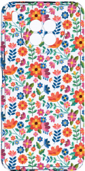 Husa Bestcase Compatibila cu Honor 50 Lite Flower Pattern 2MM Soft Silicon prot cam T 953 