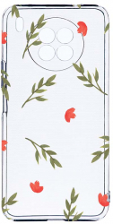 Husa Bestcase Compatibila cu Honor 50 Lite Flowers 2MM Soft Silicon prot cam T 516 