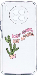 Husa Bestcase Compatibila cu Honor 50 Lite Keep Growing Cactus 2MM Soft Silicon prot cam T 482 