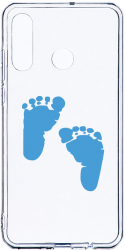 Husa Bestcase Compatibila cu Huawei P30 Lite Boy Feet Print 2MM Soft Silicon prot cam T 960 