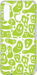 Husa Bestcase Compatibila cu Huawei P30 Lite Green Acid Smiley 2MM Soft Silicon prot cam T 1051 