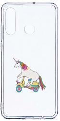 Husa Bestcase Compatibila cu Huawei P30 Lite Unicorn On The Road 2MM Soft Silicon prot cam T 528 