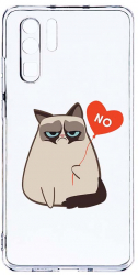 Husa Bestcase Compatibila cu Huawei P30 Pro Meme - Grumpy Says No 2MM Soft Silicon prot cam T 657 