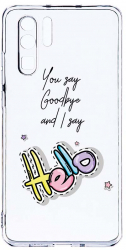 Husa Bestcase Compatibila cu Huawei P30 Pro Say Hello 2MM Soft Silicon prot cam T 148 