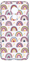Husa Bestcase compatibila cu Nokia C30 Rainbow Hand Drawn 2MM Soft Silicon prot cam T 839 