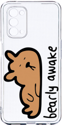 Husa Bestcase compatibila cu OPPO A93 5G Bearly Awake 2MM Soft Silicon prot cam T 998 