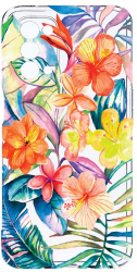 Husa Bestcase compatibila cu OPPO A93 5G Bopical Flowers 2MM Soft Silicon prot cam T 498 