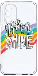 Husa Bestcase compatibila cu OPPO A93 5G Born To Shine 2MM Soft Silicon prot cam T 489 