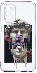 Husa Bestcase compatibila cu OPPO A93 5G David Statue 2MM Soft Silicon prot cam T 753 