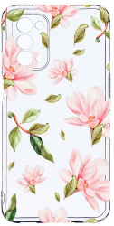Husa Bestcase compatibila cu OPPO A54 5G Flowers Collection 2MM Soft Silicon prot cam T 496 