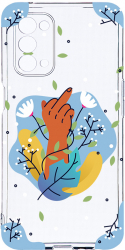 Husa Bestcase compatibila cu OPPO A93 5G Flowers FCK 2MM Soft Silicon prot cam T 1020 