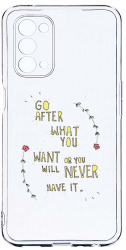Husa Bestcase compatibila cu OPPO A74 5G Go After What You Want 2MM Soft Silicon prot cam T 483 