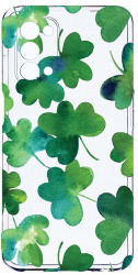 Husa Bestcase compatibila cu OPPO A74 5G Green leaf 2MM Soft Silicon prot cam T 697 