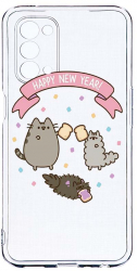 Husa Bestcase compatibila cu OPPO A93 5G Happy New Year 2MM Soft Silicon prot cam T 356 