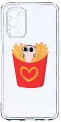 Husa Bestcase compatibila cu OPPO A74 5G I Love Chips 2MM Soft Silicon prot cam T 602 