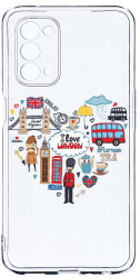Husa Bestcase compatibila cu OPPO A74 5G I Love London 2MM Soft Silicon prot cam T 732 
