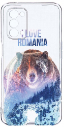 Husa Bestcase compatibila cu OPPO A54 5G I Love Romania 2MM Soft Silicon prot cam T 35 
