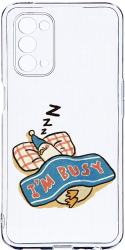 Husa Bestcase compatibila cu OPPO A54 5G Im Busy 2MM Soft Silicon prot cam T 1016 