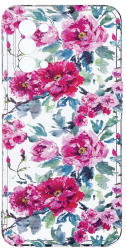 Husa Bestcase compatibila cu OPPO A74 5G Pastel Colors Collection Flowers 2MM Soft Silicon prot cam T 507 