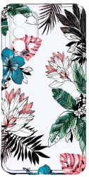 Husa Bestcase compatibila cu OPPO A74 5G Pastel Colors - Flowers 2MM Soft Silicon prot cam T 500 