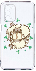 Husa Bestcase compatibila cu OPPO A74 5G Rabbits - Lambs 2MM Soft Silicon prot cam T 692 