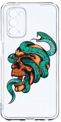 Husa Bestcase compatibila cu OPPO A54 5G Skull 2MM Soft Silicon prot cam T 831 