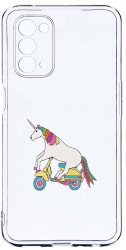 Husa Bestcase compatibila cu OPPO A93 5G Unicorn On The Road 2MM Soft Silicon prot cam T 528 