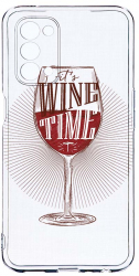 Husa Bestcase compatibila cu OPPO A54 5G Wine Time 2MM Soft Silicon prot cam T 808 