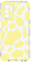 Husa Bestcase compatibila cu OPPO A54 5G Yellow Cow 2MM Soft Silicon prot cam T 787 