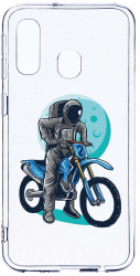 Husa Bestcase Compatibila cu Samsung Galaxy A20e Astronaut Biker 2MM Soft Silicon prot cam T 828 