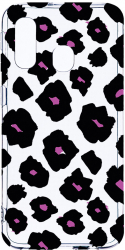 Husa Bestcase Compatibila cu Samsung Galaxy A20e Burgundy Leopard Pattern 2MM Soft Silicon prot cam T 1040 