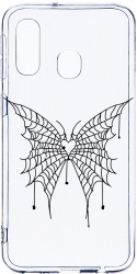 Husa Bestcase Compatibila cu Samsung Galaxy A20e Butterfly 2MM Soft Silicon prot cam T 1042 