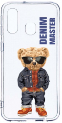 Husa Bestcase Compatibila cu Samsung Galaxy A20e Denim Master - Teddy Bear 2MM Soft Silicon prot cam T 927 