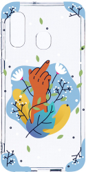 Husa Bestcase Compatibila cu Samsung Galaxy A20e Flowers FCK 2MM Soft Silicon prot cam T 1020 
