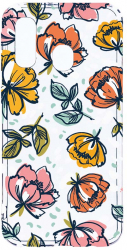 Husa Bestcase Compatibila cu Samsung Galaxy A20e Flowers - Pastel Colors 2MM Soft Silicon prot cam T 755 