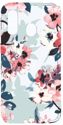 Husa Bestcase Compatibila cu Samsung Galaxy A20e Flowers Pattern 2MM Soft Silicon prot cam T 508 