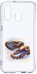 Husa Bestcase Compatibila cu Samsung Galaxy A20e Football Shoes 2MM Soft Silicon prot cam T 799 